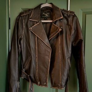 Vintage old Navy leather jacket